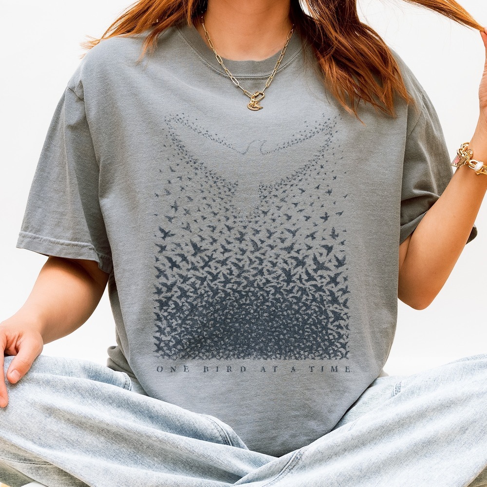 One Bird at a Time Murmuration Rising Tee